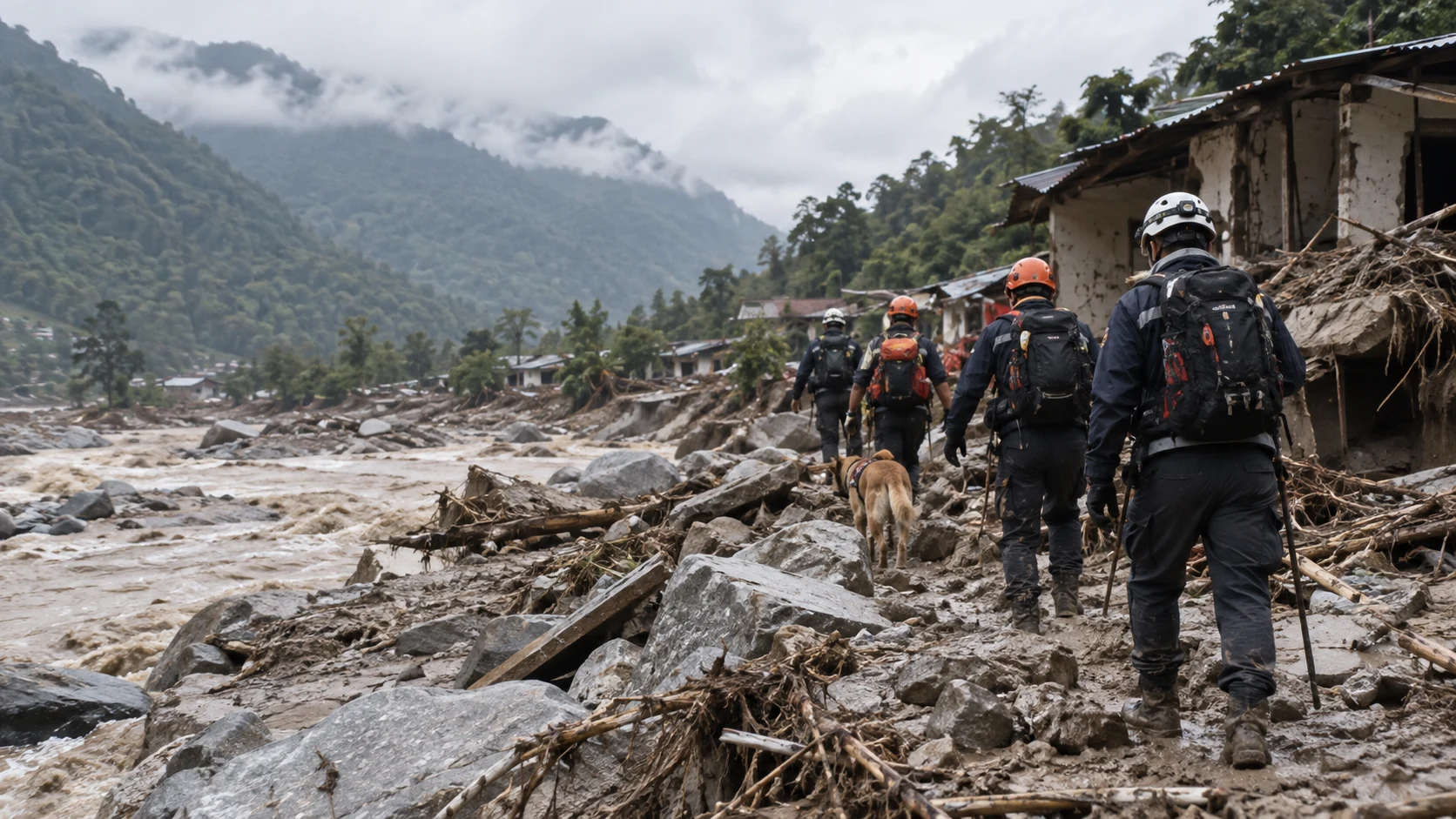 Nepal opens ground search area as nine Koreans remain missing after floods
